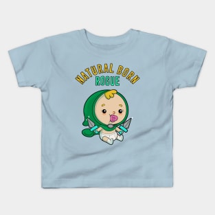 Natural Born Rogue - pale skin Kids T-Shirt